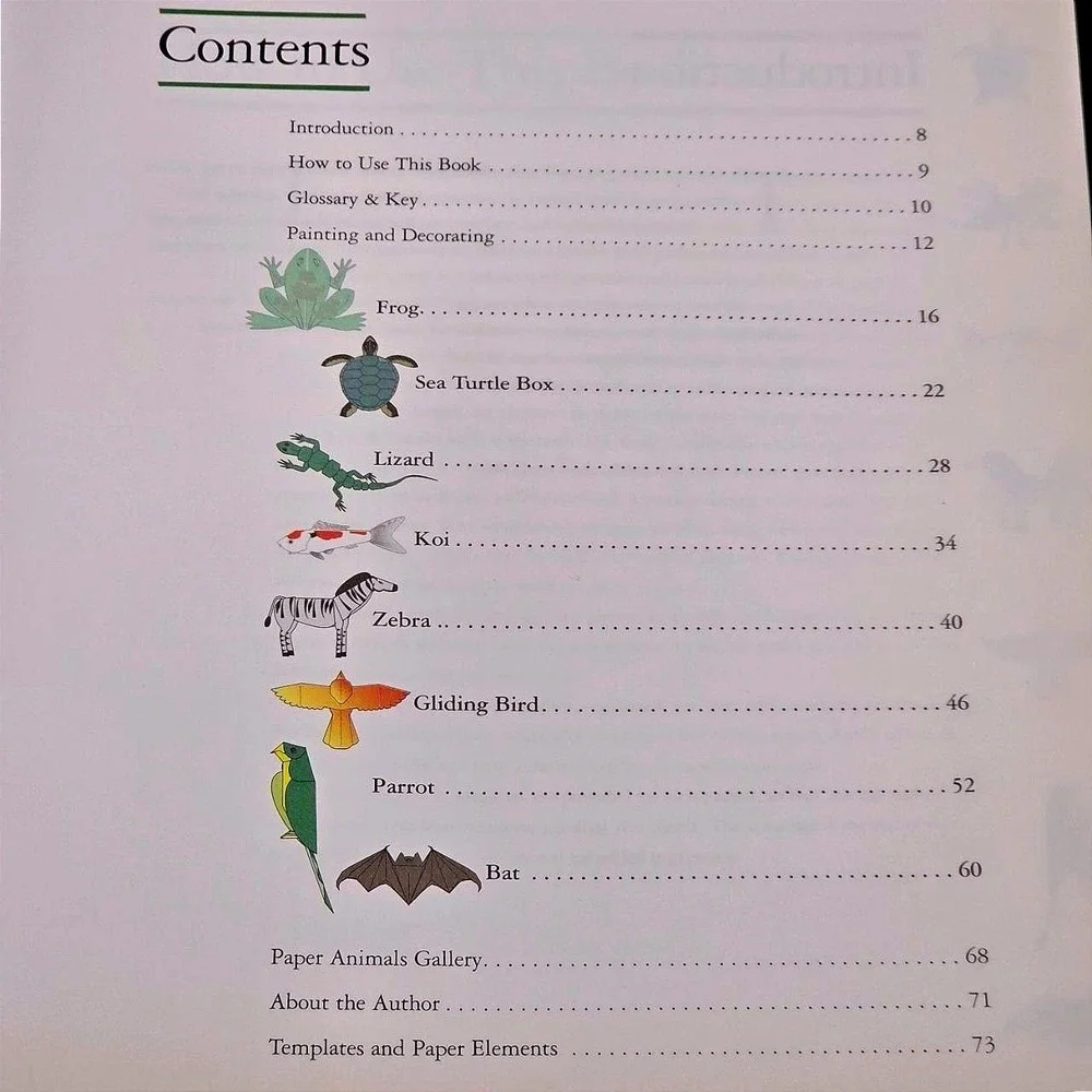 Paper Animals by Michael G LaFosse Signed with Origamido Studio Provenance